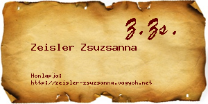 Zeisler Zsuzsanna névjegykártya